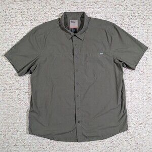 5.11 Tactical Shirt Mens LARGE Army Green Button Snap Wyatt 71203 Work Hiking